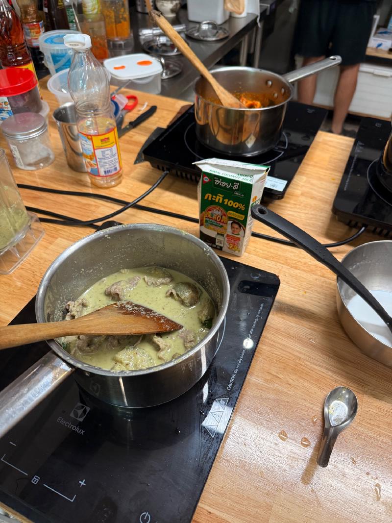 I got dibs on the green curry