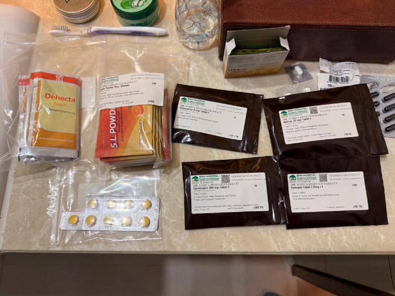 My little gift bag leaving the hospital