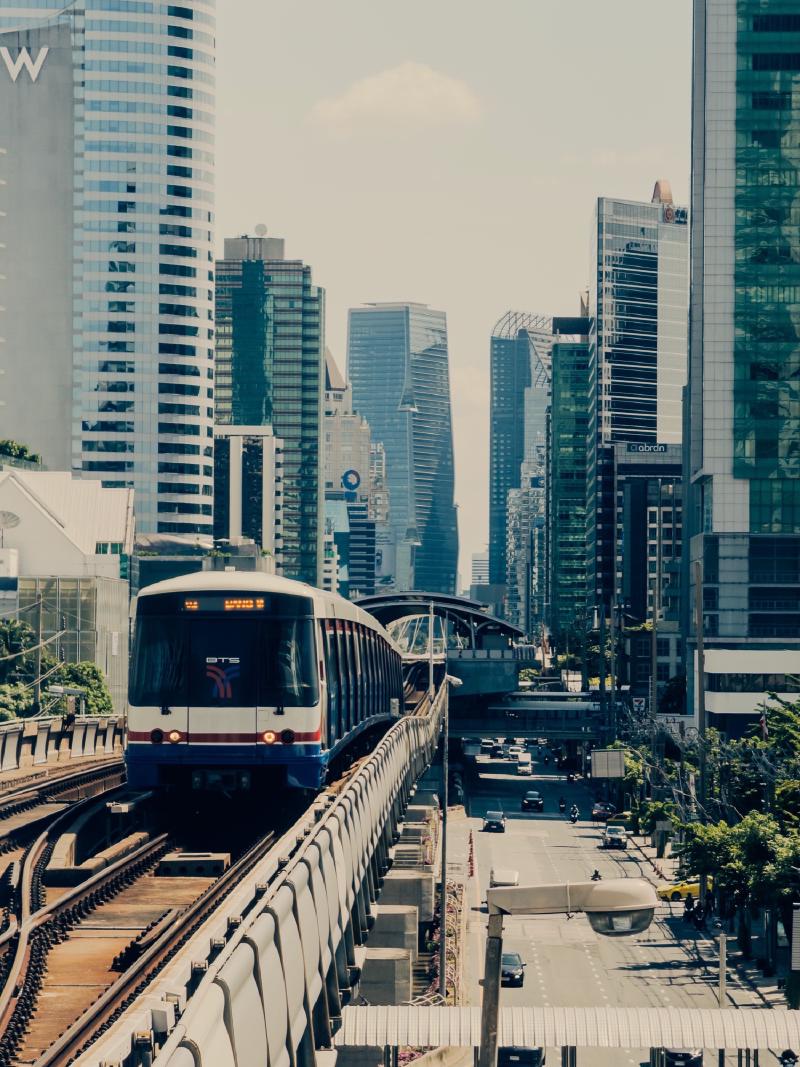 The BTS is the sky train, and it is an amazing, fast, cheap, air conditioned way to get around.