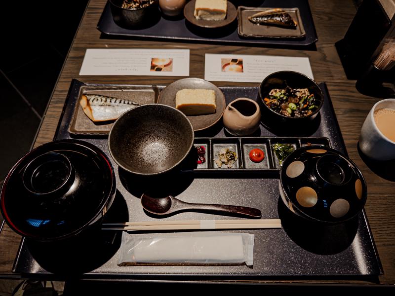 Breakfast at the hotel tou.