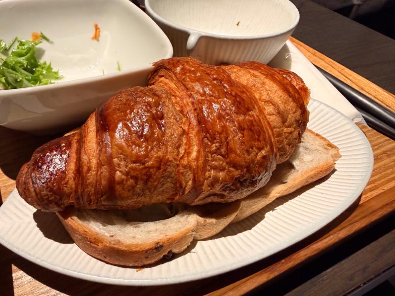 On day 2, got the western breakfast. I was sad I could not eat this part of it. Or at least somehow get it to Carter.