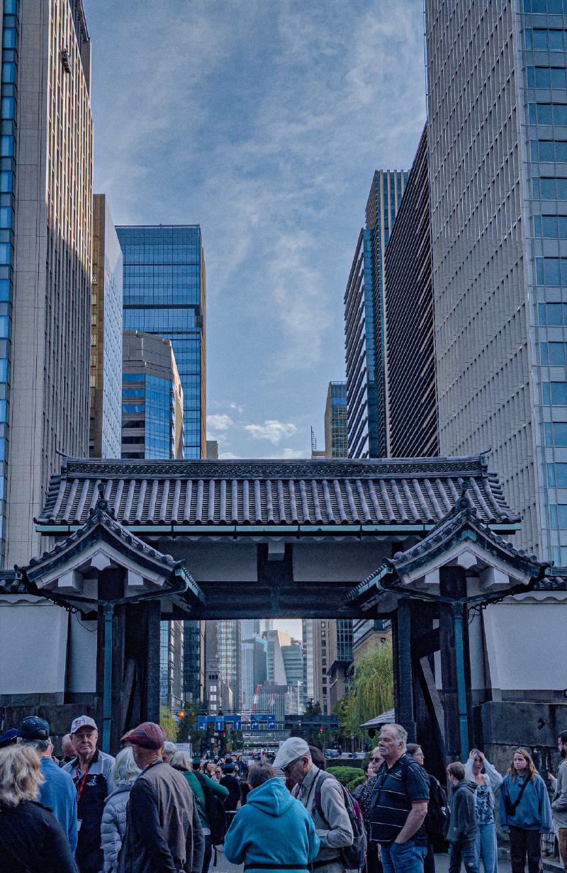 The old/new juxtaposition jumped out at me constantly in Japan.