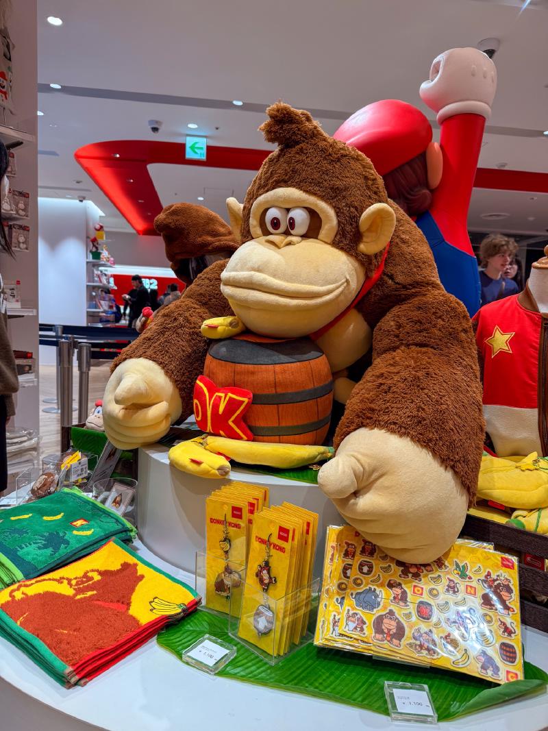 If this stuffed DK was not large enough to justify it's whole own suitcase we might have had a more serious conversation about him coming home with us.
