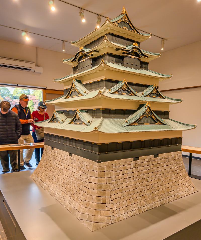 Since the imperial palace burned down in a massive fire centuries ago, this is a new model that the government commissioned based on the best evidence for how it looked. It was impressive and incredibly detailed.