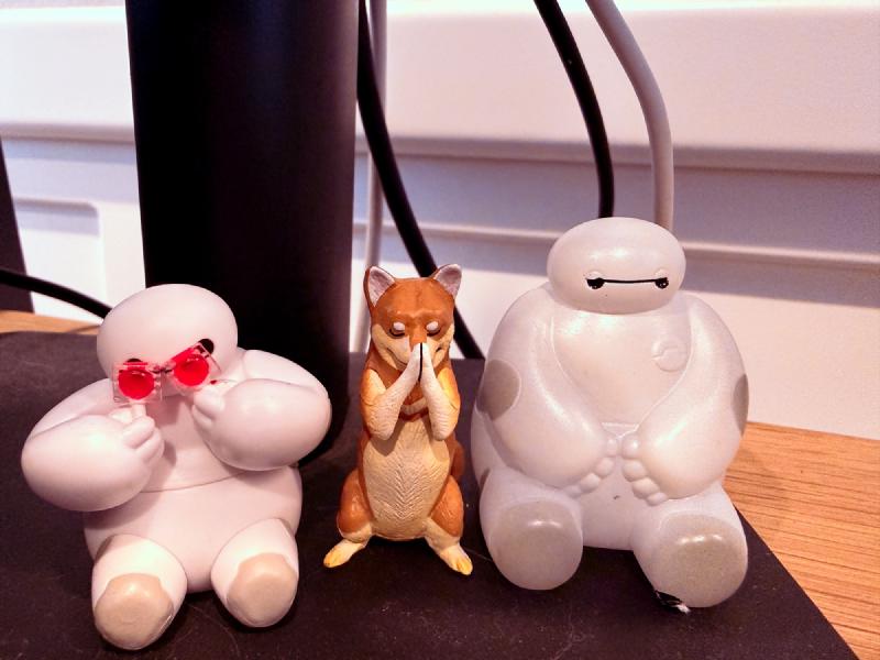 My gashapon friends that came home with me.