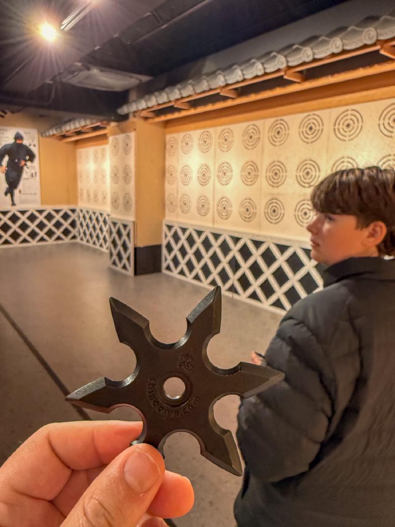 I did not win the throwing star competition. 