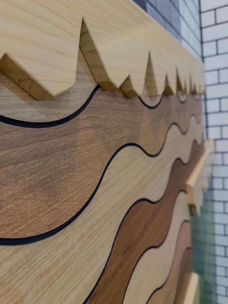 including this gorgeous wood Mario level wall art.