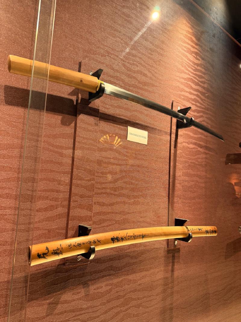 An authentic 700+ year old Samurai sword at the (touristy, but fun) Samurai/Ninja museum.