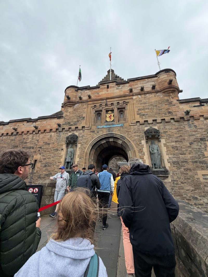 Started off the trip at Edinburg Castle