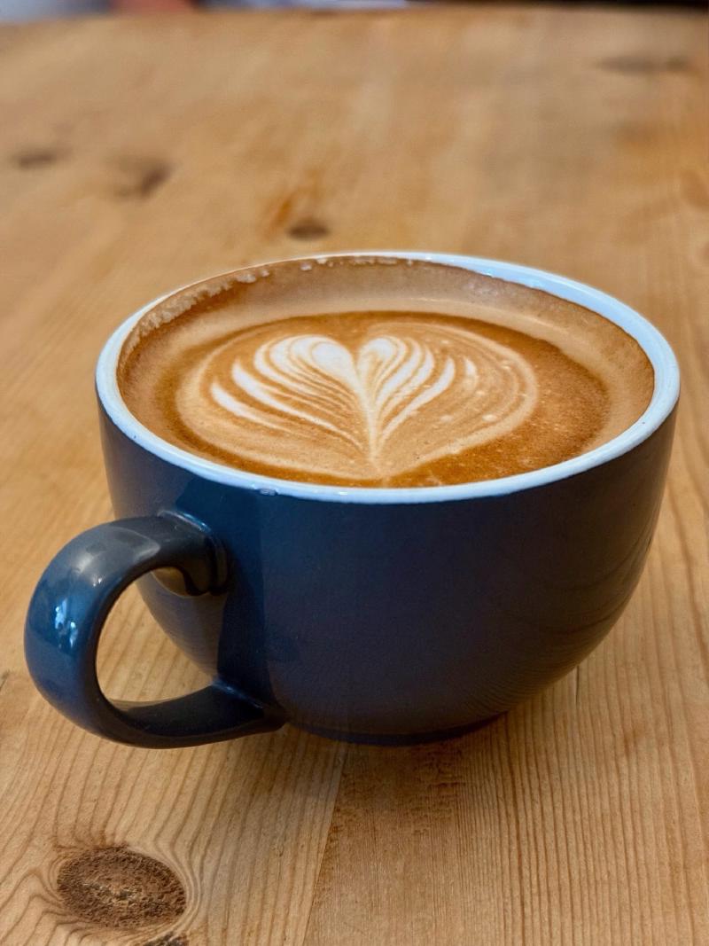 I don't know exactly how many flat whites I had. It was a lot. This was the prettiest one.